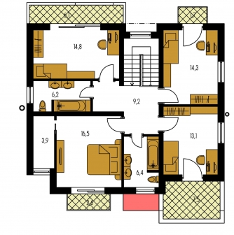 Floor plan of second floor - CUBER 11